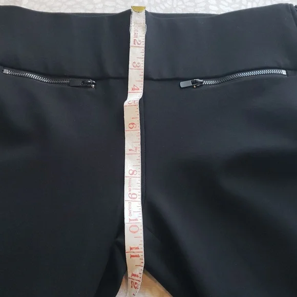 Zara Trafaluc Black Leggings with Zippers Size L - Picture 8 of 9